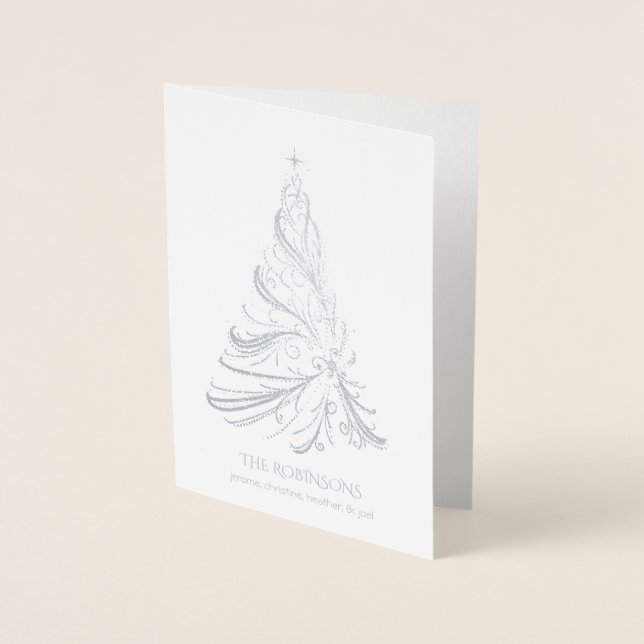Carte à huile d'argent Filigree moderne (Devant)