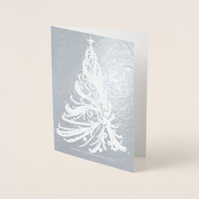 Carte à huile d'argent Filigree moderne (Devant)