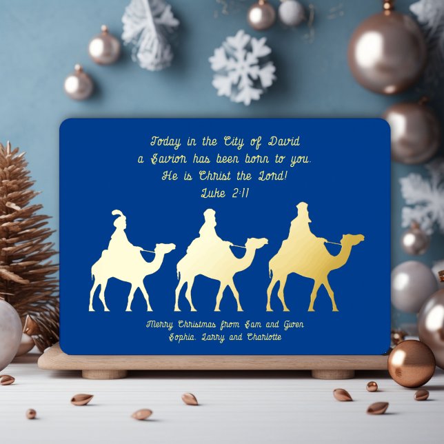 Carte à huile de Noël chrétienne pour hommes mages (Créateur téléchargé)