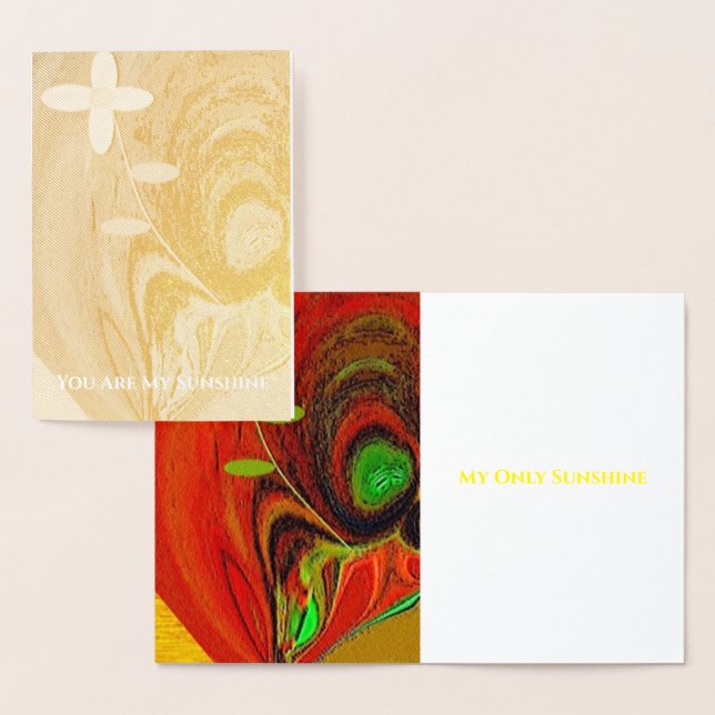 Carte à huile "Flower Out of Tree Stump" (Affichage)