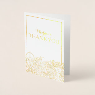Carte à huile Merci Mariage Woden & Fríge