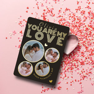 Carte à huile moderne Gold & Charcoal Photo Valent