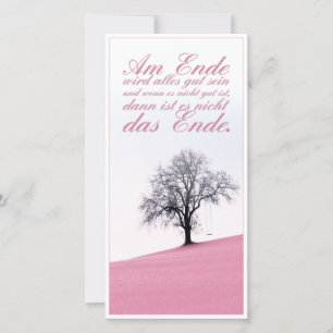 Carte À la fin, tout ira bien