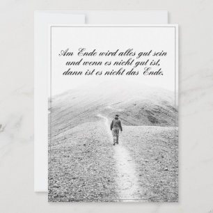 Carte À la fin, tout ira bien