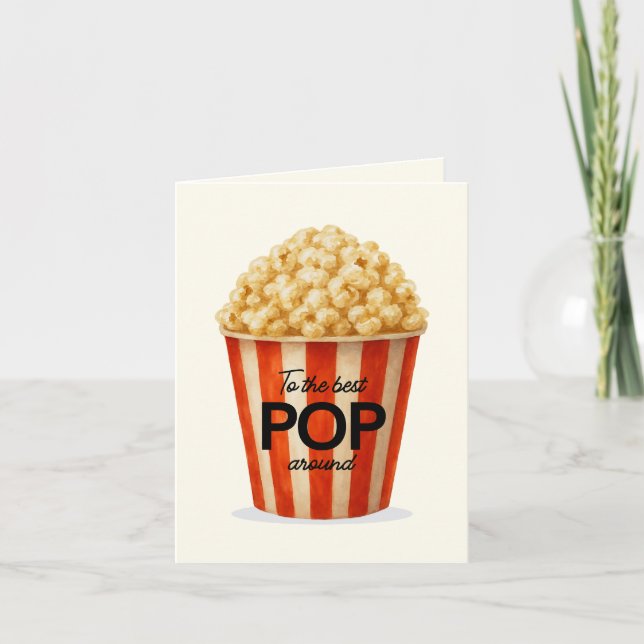 Carte À la meilleure pop autour (Devant)