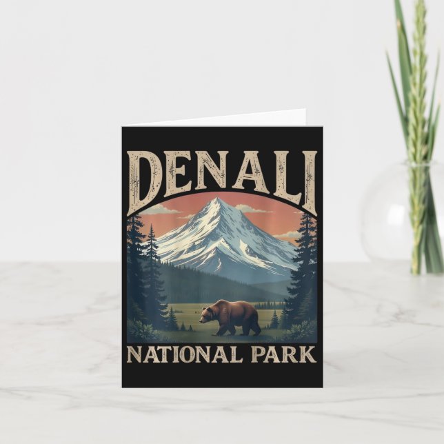 Carte (à l'arrière)élévation du sommet du mont denali Al (Devant)
