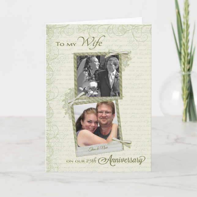 Carte À l'épouse le __th Anniversaire - Personnalisé alo (Devant)