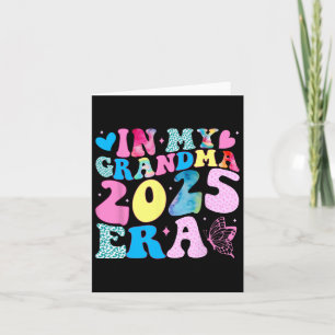 Carte À l'ère de ma grand-mère 2025 Drôle Groovy Nouvell
