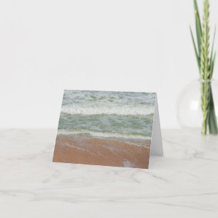 Carte À l'intérieur, Vagues sur la plage Image de la nat