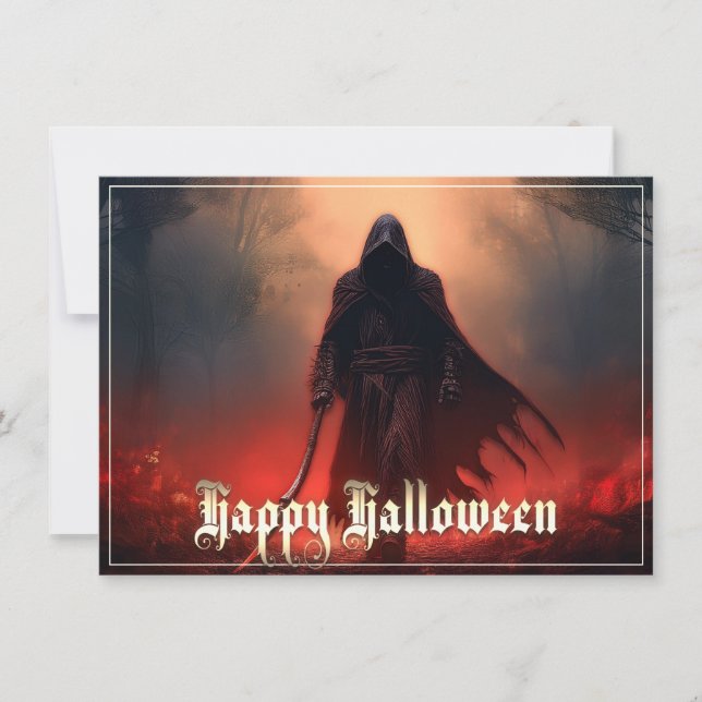Carte À l'ombre de la Grande Faucheuse - Halloween (Devant)