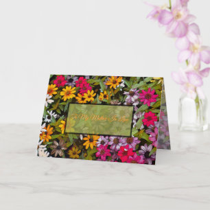 Carte À ma belle-mère / floral / Chanceux moi