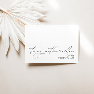 Carte "À ma belle-mère le jour de mon mariage"