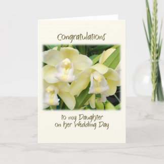 Carte À ma fille son jour du mariage