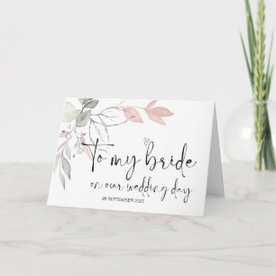 Carte À Ma Mariée De Groom Se Marier Notre Mariage