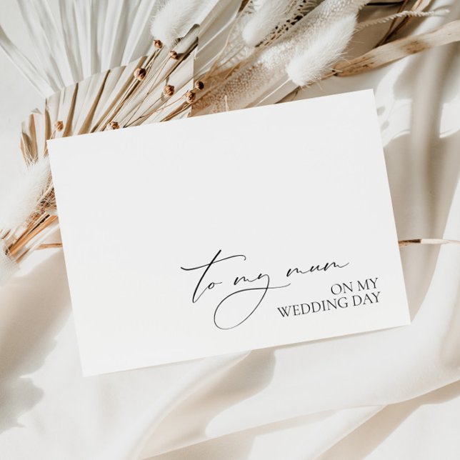 Carte "À ma mère le jour du mariage" Message du Mariage  (Créateur téléchargé)