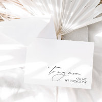 "À ma mère le jour du mariage" Message du Mariage