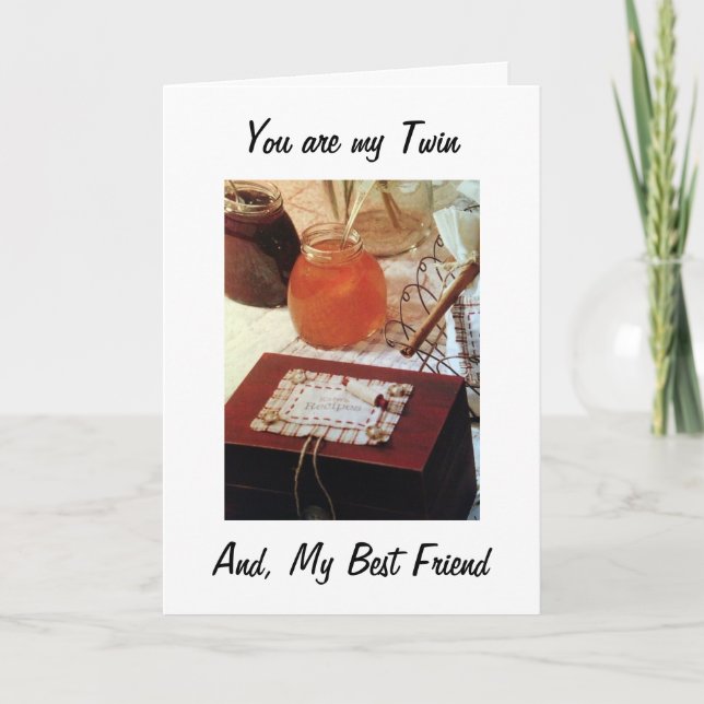 CARTE À MA SOEUR DOUCE ET CUISINE FAVORITE À L'ANNIVERSA (Devant)