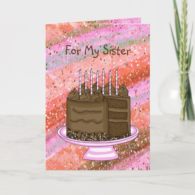 Carte À ma soeur | Joyeux anniversaire (Devant)