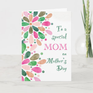 Carte À maman en fête des mères colorée