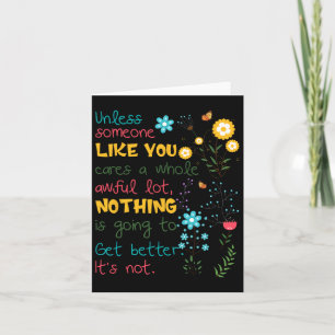 Carte À moins que quelqu'un comme vous ne s'en soucie vr