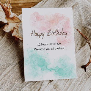Carte À mon bébé le plus chéri Joyeux Anniversaire, Amou