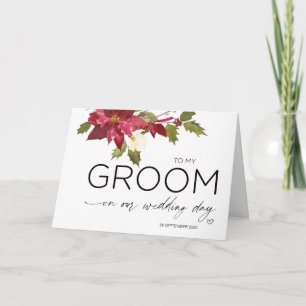 Carte À mon cadeau de Mariage de chambre de Noël de mari