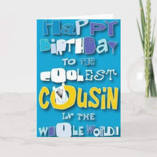 CARTE À MON "COUSIN" LE ****VOTRE ANNIVERSAIRE*****