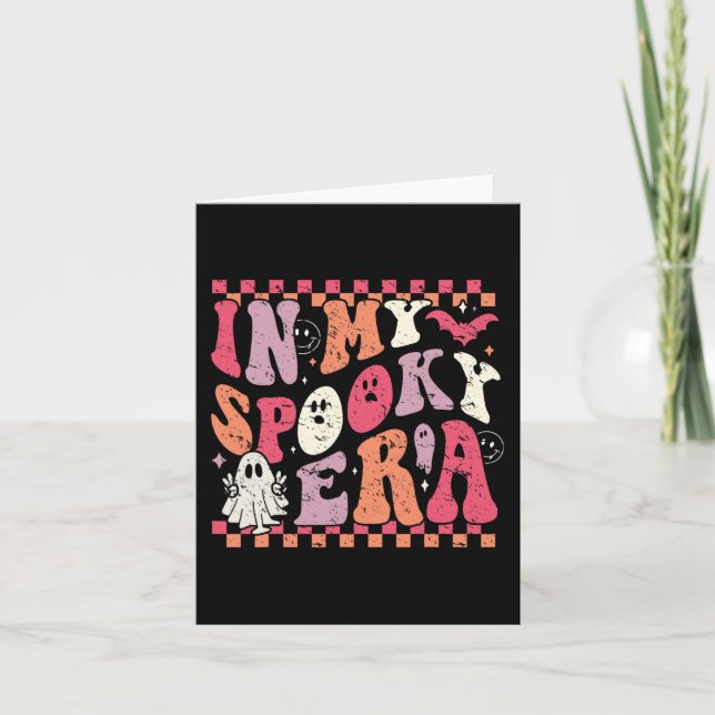 Carte À Mon Époque Éffrayante Hippie Super Halloween Fan (Devant)