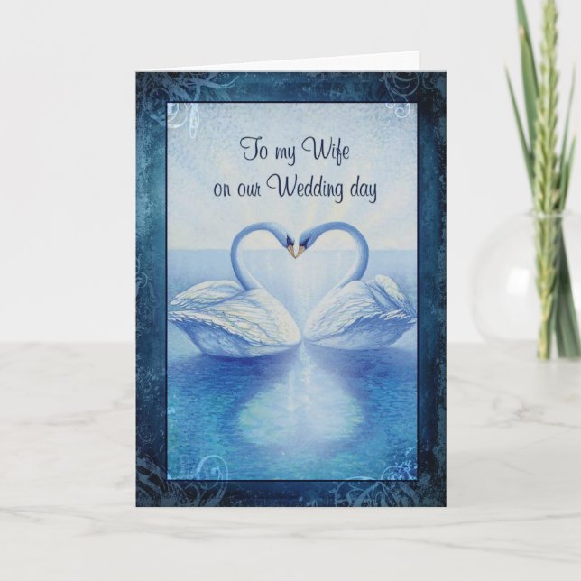 Carte À mon épouse notre jour du mariage (Devant)