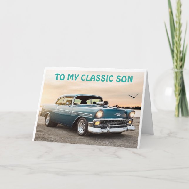 CARTE À MON "FILS CLASSIQUE" PROFITEZ DE VOTRE ANNIVERSA (Devant)