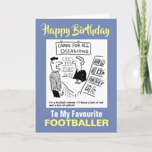 Carte À mon footballeur favori - Joyeux anniversaire