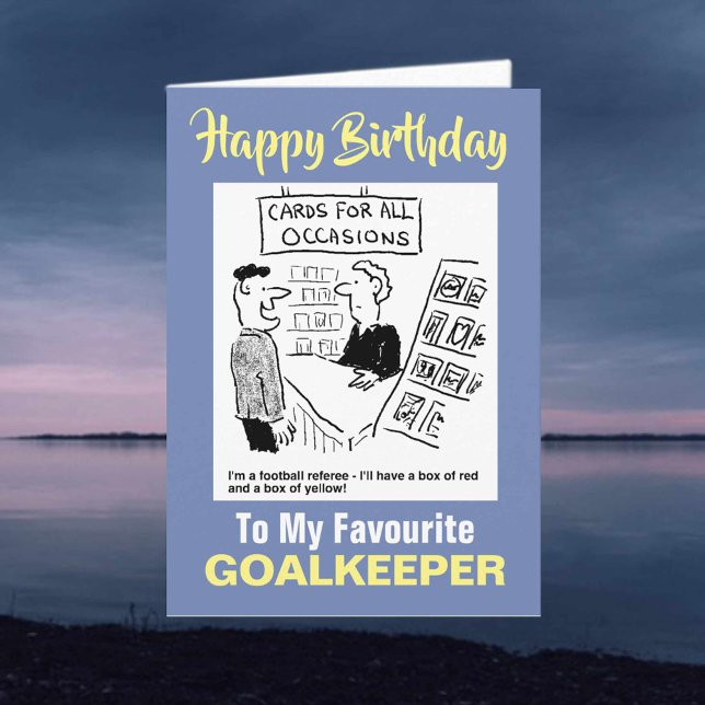 Carte À mon gardien de but favori - Joyeux anniversaire (Créateur téléchargé)