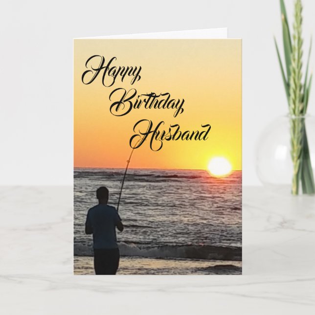 CARTE À MON "MARI" LE ****VOTRE ANNIVERSAIRE***** (Devant)