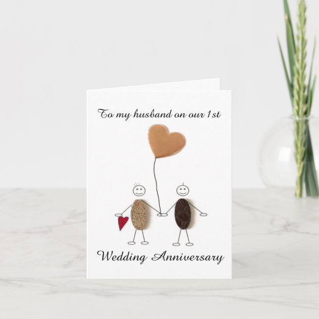 Carte - À Mon Mari Pour Notre Anniversaire (Devant)
