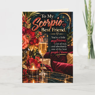 Carte À mon meilleur ami Scorpion – Amitié sincère