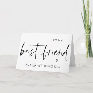 Carte À Mon Meilleur Ami Sur Son Don Mariage Pour Mariée