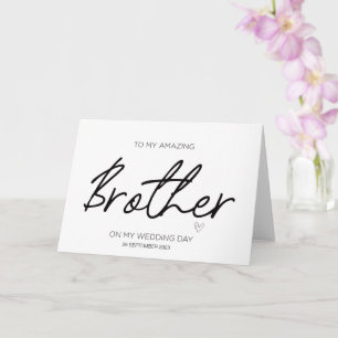 Carte À mon Merci Mariage de la mariée
