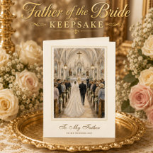 À mon père le jour de mon mariage Catholique