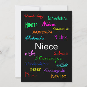Carte "A Niece's Birthday I" Appartement personnalisable