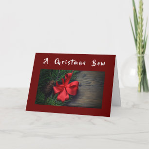 CARTE A **NOËL BOW** JUSTE POUR "VOUS"