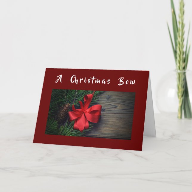 CARTE A **NOËL BOW** JUSTE POUR "VOUS" (Devant)