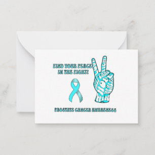 Carte à note plat de sensibilisation à la prostate