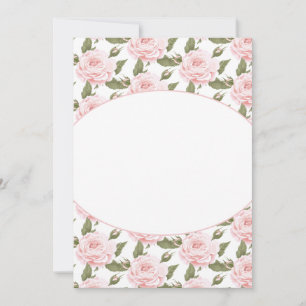 Carte à note plate ou rose Invitation-Vintage