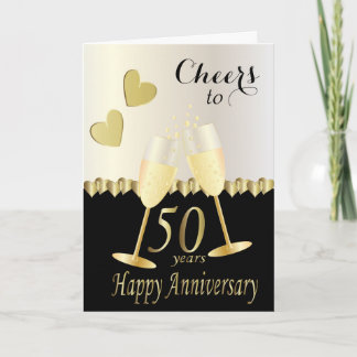 Carte ⭐ à notre 50e anniversaire | Texte do-it-yourself