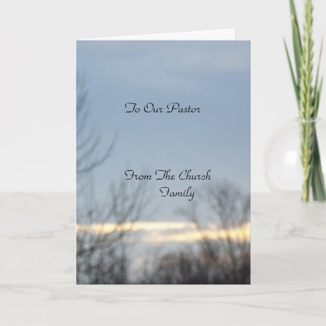 Carte À notre pasteur (Devant)