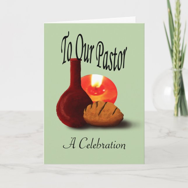 Carte À notre pasteur "Une fête" (Devant)