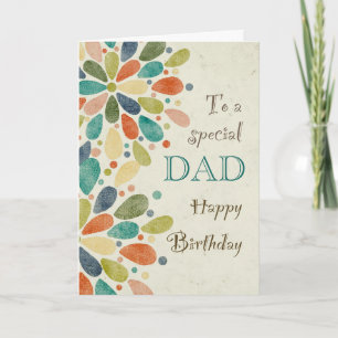 Carte À papa à l'anniversaire coloré