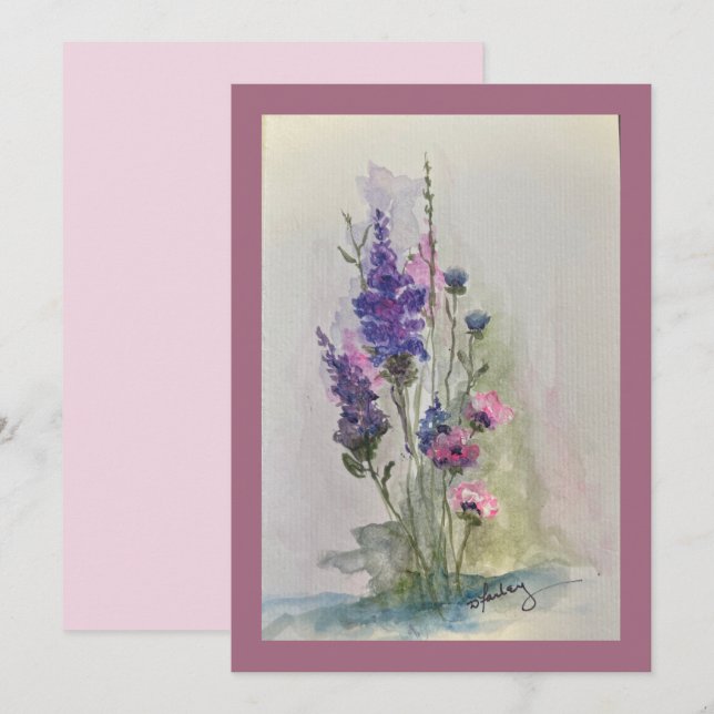 Carte à plat à garder en contact (Devant / Derrière)