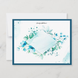 Carte à plat   bleu