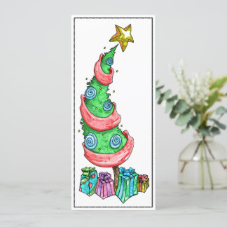 Carte à plat Funky Tree